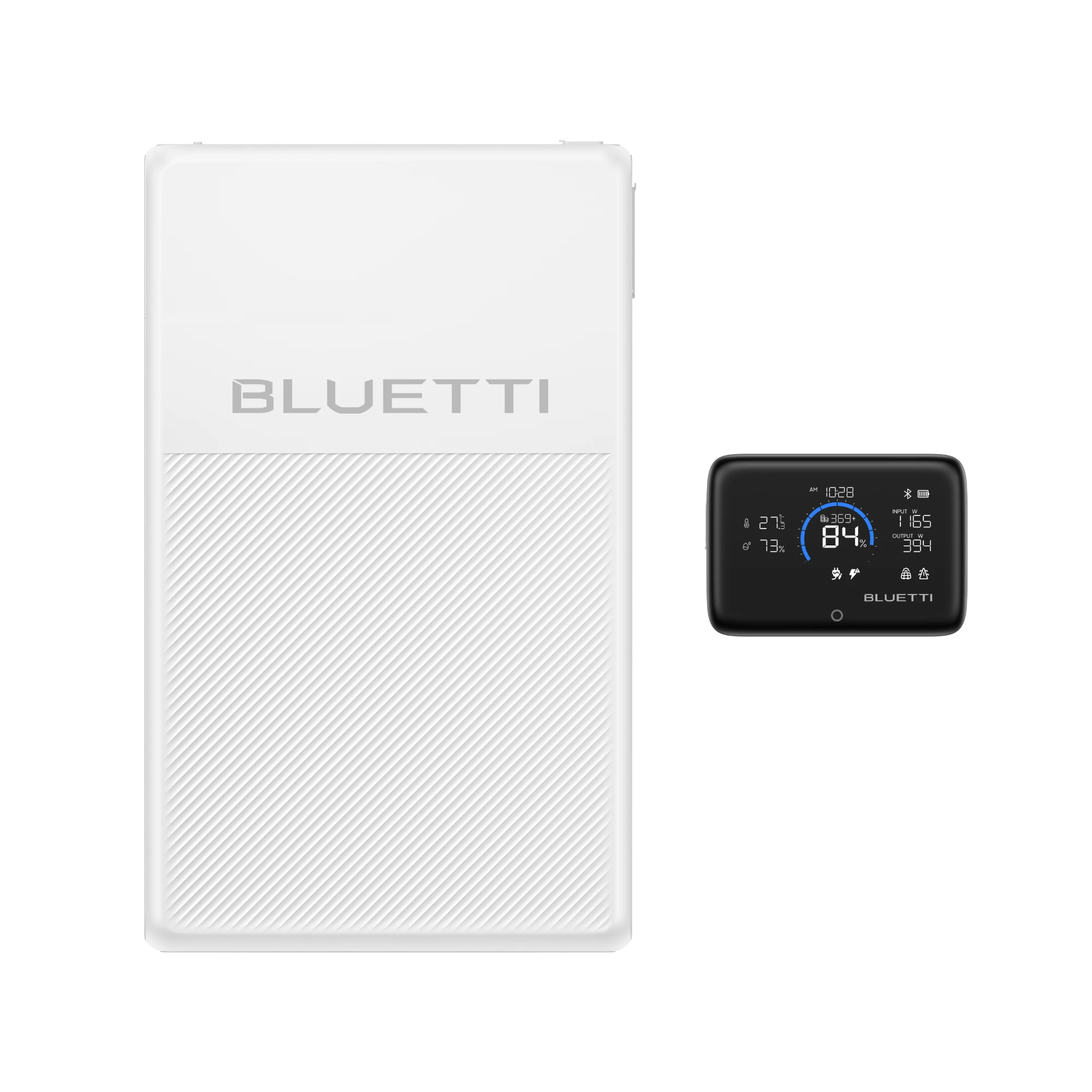 BLUETTI FridgePower station shown with the separate small Display 1 status screen in the selected U.S. bundle image