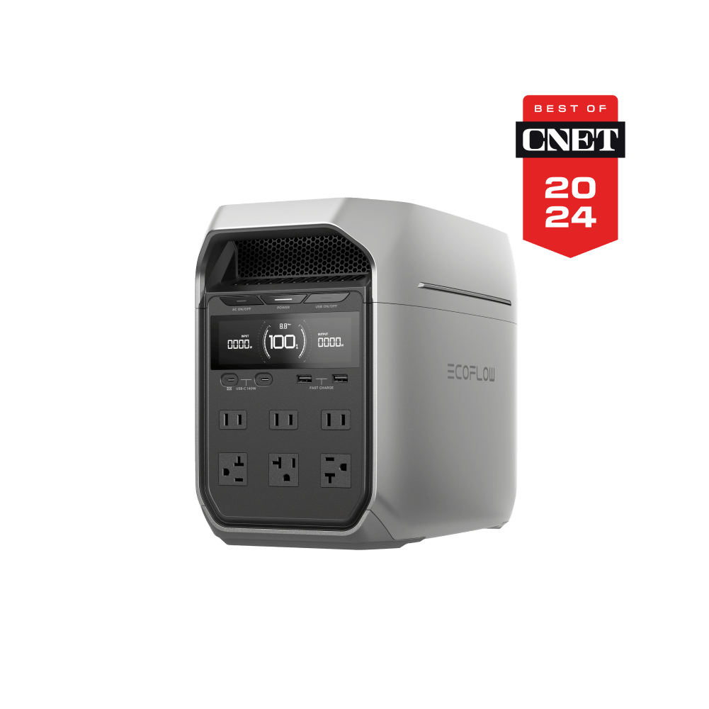 EcoFlow DELTA 3 Plus portable power station, promotional manufacturer rendering