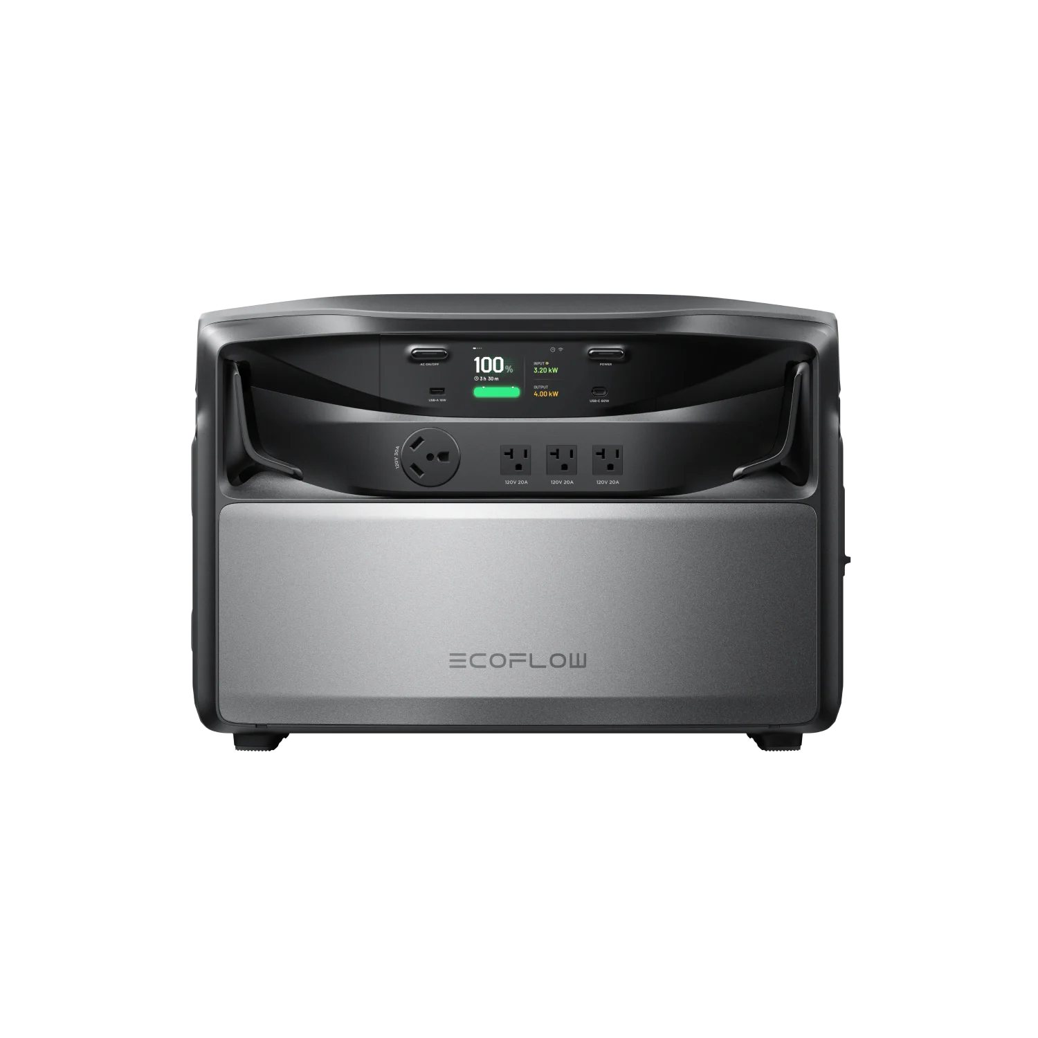 EcoFlow TITAN 5000 Classic manufacturer rendering showing the 4 kW display and 120 V outlets